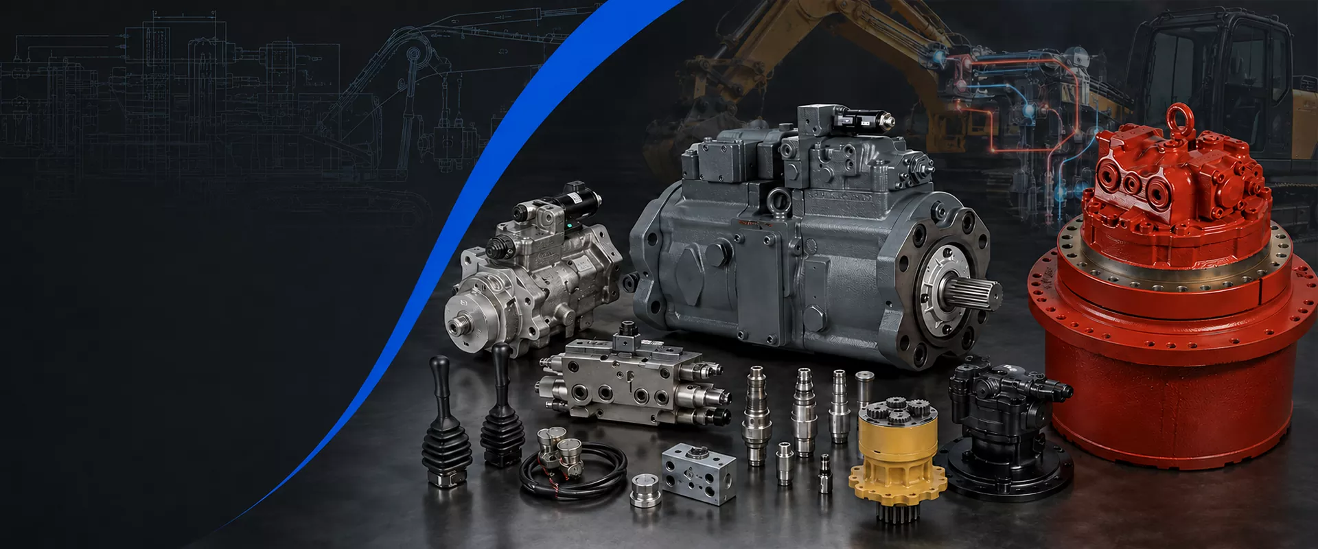 Chine Moteur hydraulique d'excavatrice fournisseur